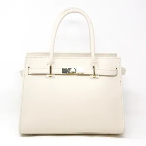 Beige Leather Handbag