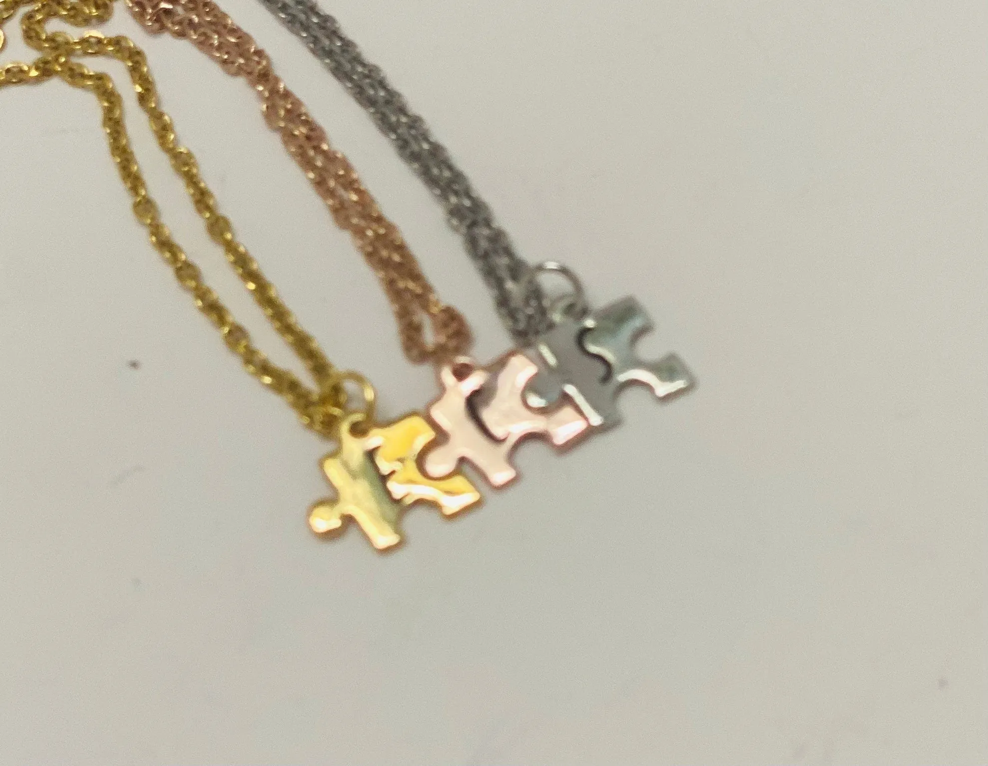 Best friend gifts, friendship gift, puzzle necklace, two necklaces, best friend birthday gift, personalized gift, initial necklace, necklace