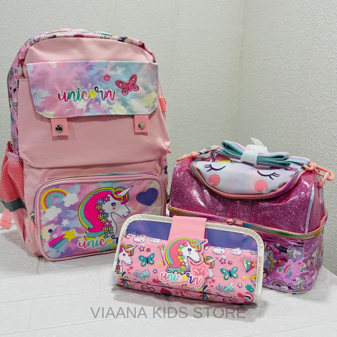Big Vest Combo - Luxury 16” School Bag, Lunch Bag, Pouch
