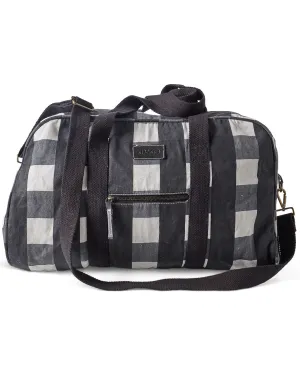 BLACK & WHITE GINGHAM  | DUFFLE BAG