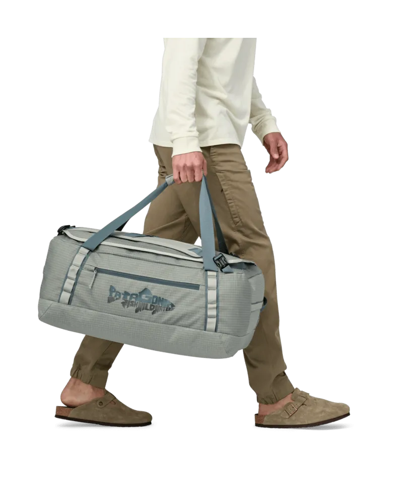 BLACK HOLE 55L DUFFEL - WILD WATERLINE:SLEET GREEN