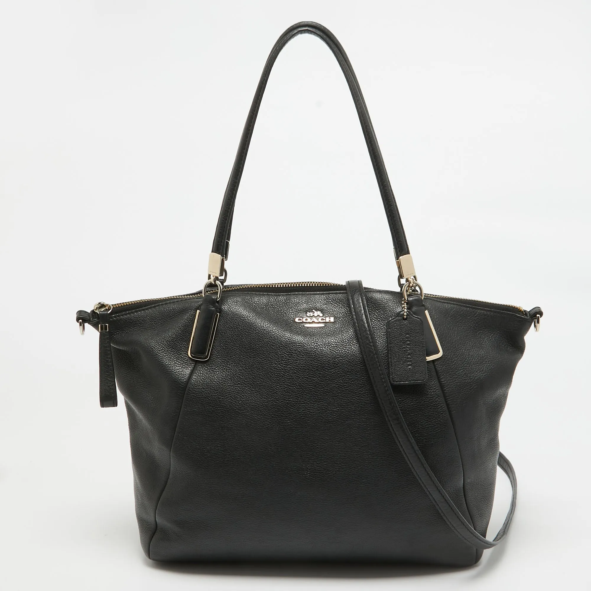 Black Leather Kelsey Satchel
