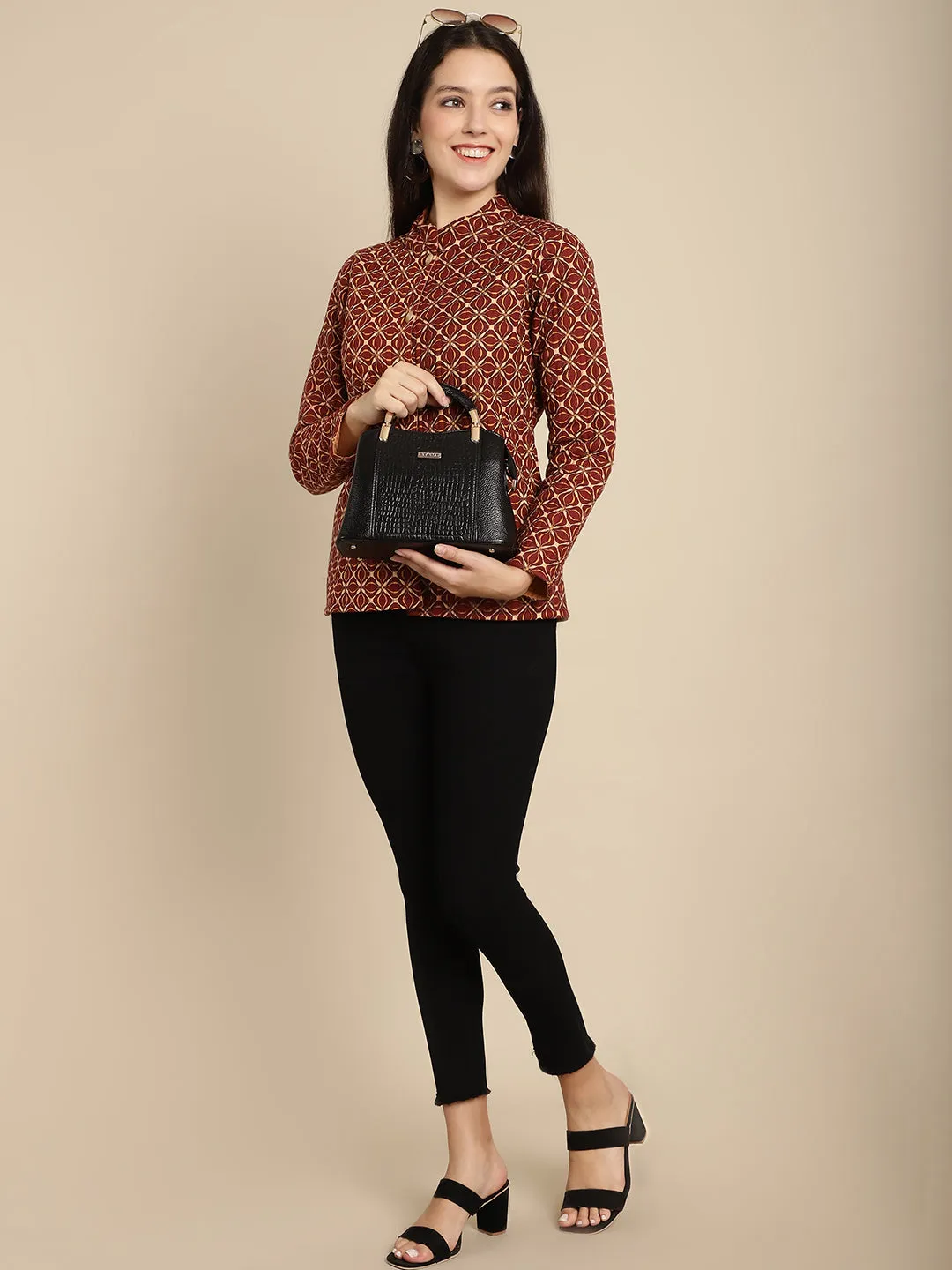 Black Leather Mini Handbags for women LHB1025