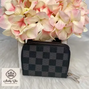 Black Small Luxury Zip Wallet
