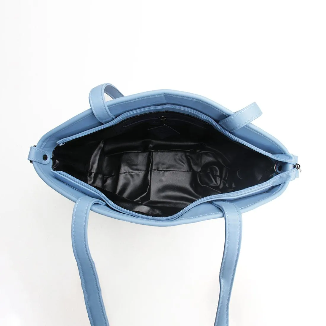 Blue Wide Tote Bag Butterfly