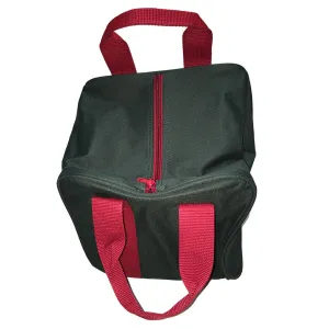 Bocce Ball Bag - Green with Maroon Handles