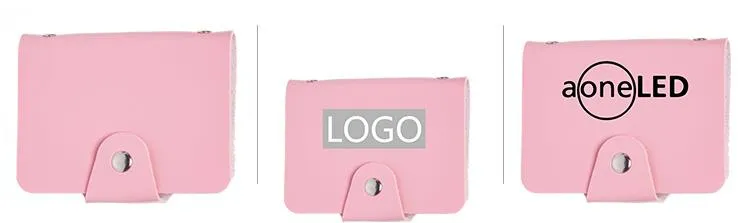 Book-Style Pu Leather Name Card Organiser