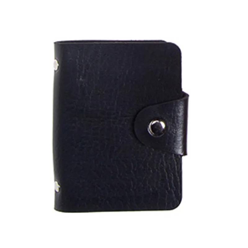 Book-Style Pu Leather Name Card Organiser