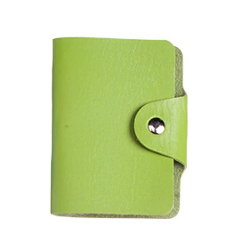 Book-Style Pu Leather Name Card Organiser