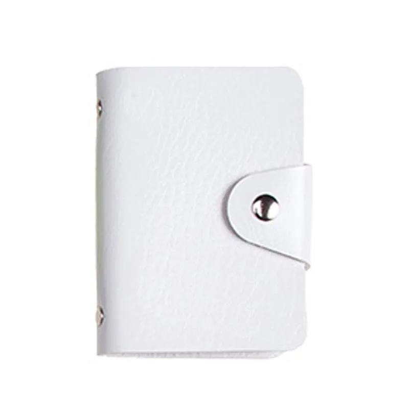 Book-Style Pu Leather Name Card Organiser