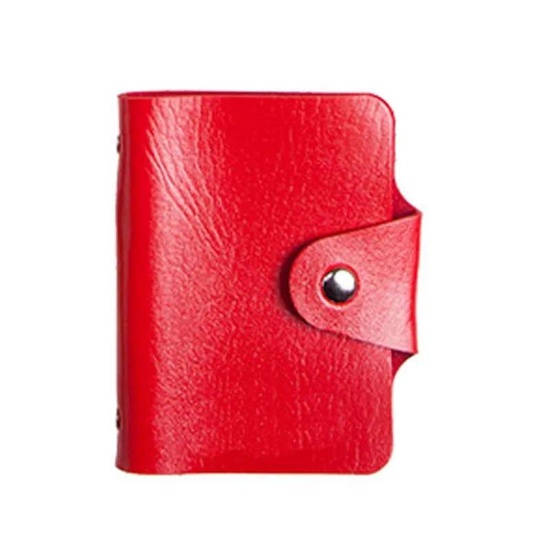 Book-Style Pu Leather Name Card Organiser