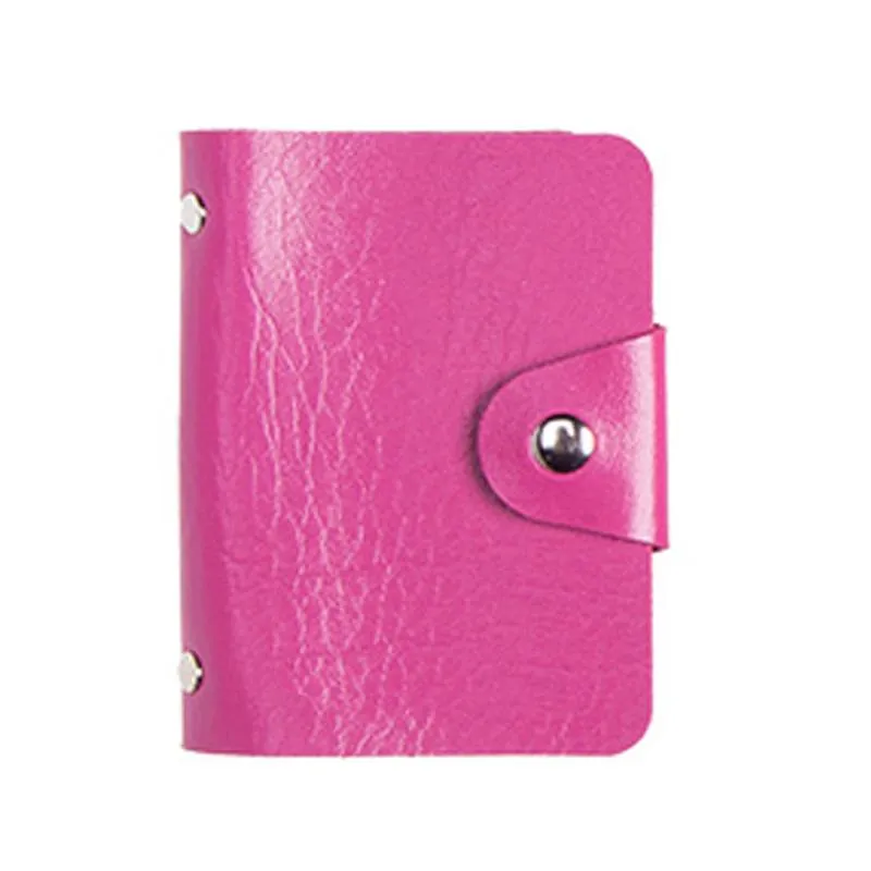 Book-Style Pu Leather Name Card Organiser