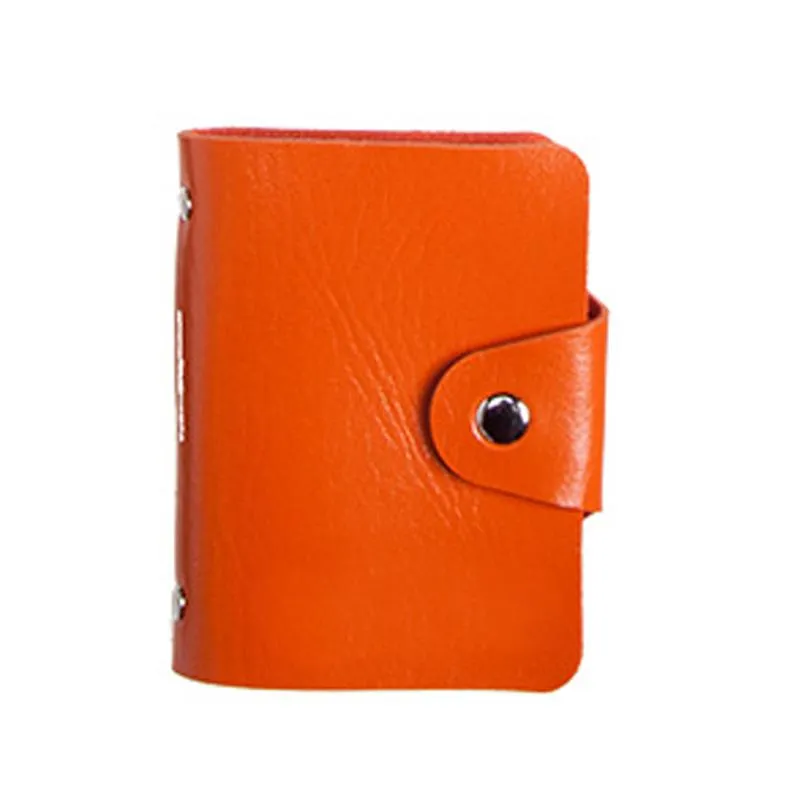 Book-Style Pu Leather Name Card Organiser