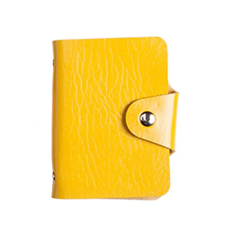 Book-Style Pu Leather Name Card Organiser