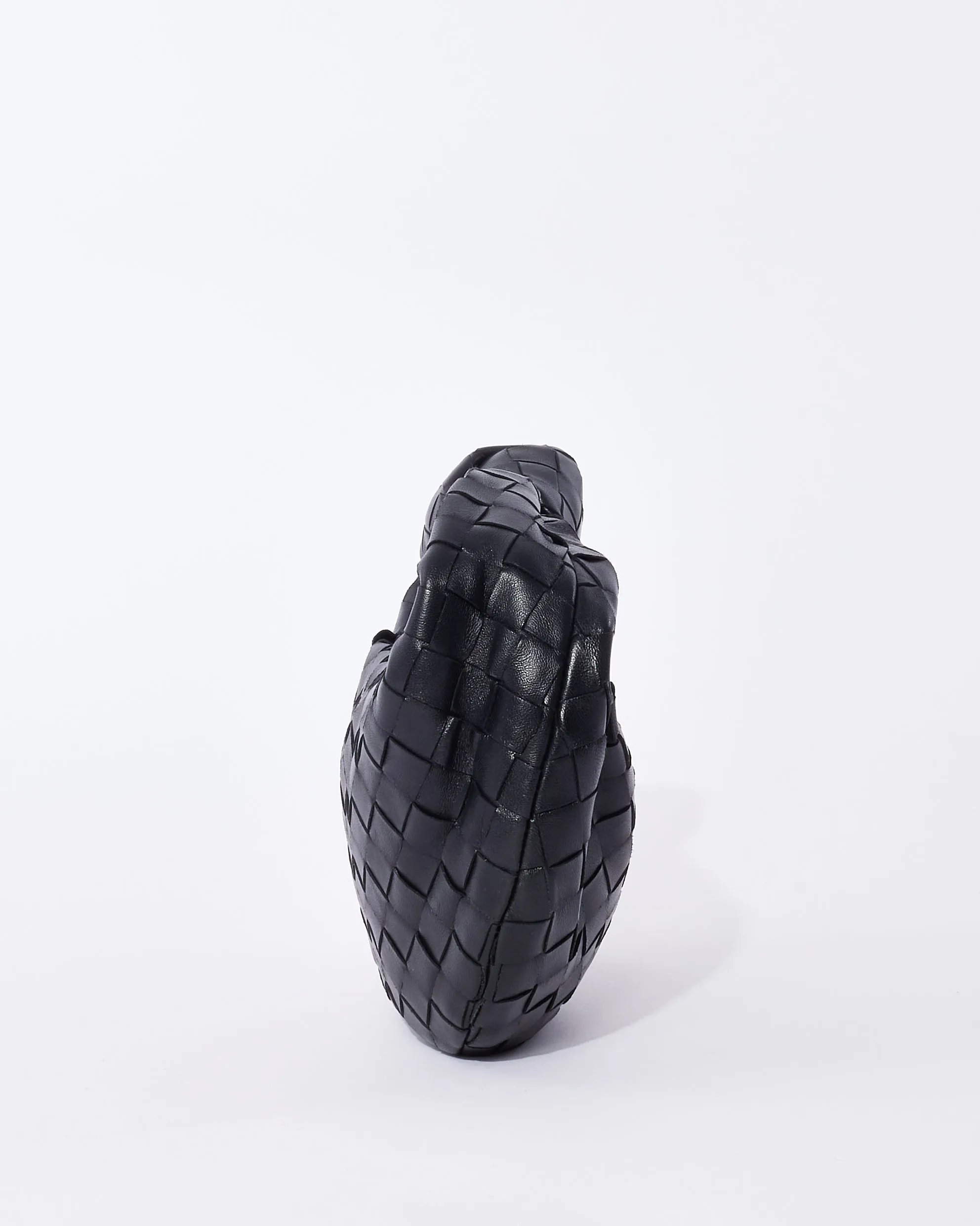 Bottega Veneta Black Intrecciato Leather Mini Jodie