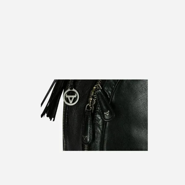 Brando Leather Backpack Black