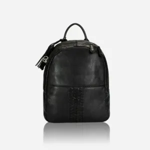 Brando Leather Backpack Black