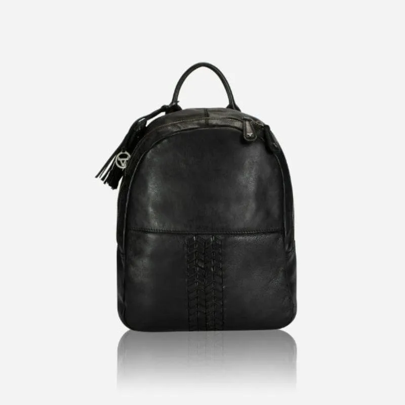 Brando Leather Backpack Black