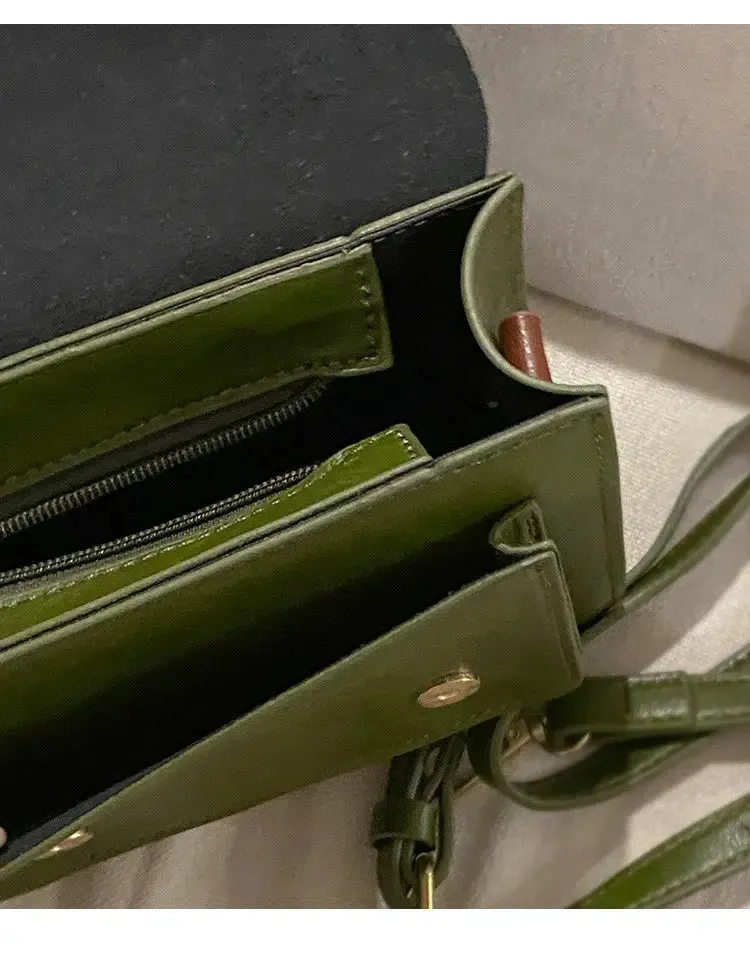 Buckle Fastenings Leather Crossbody Bag