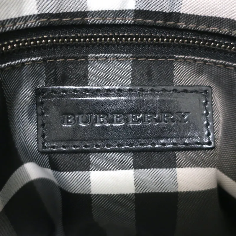Burberry Edenham Satchel Black Studded Leather Large Shoulder Bag