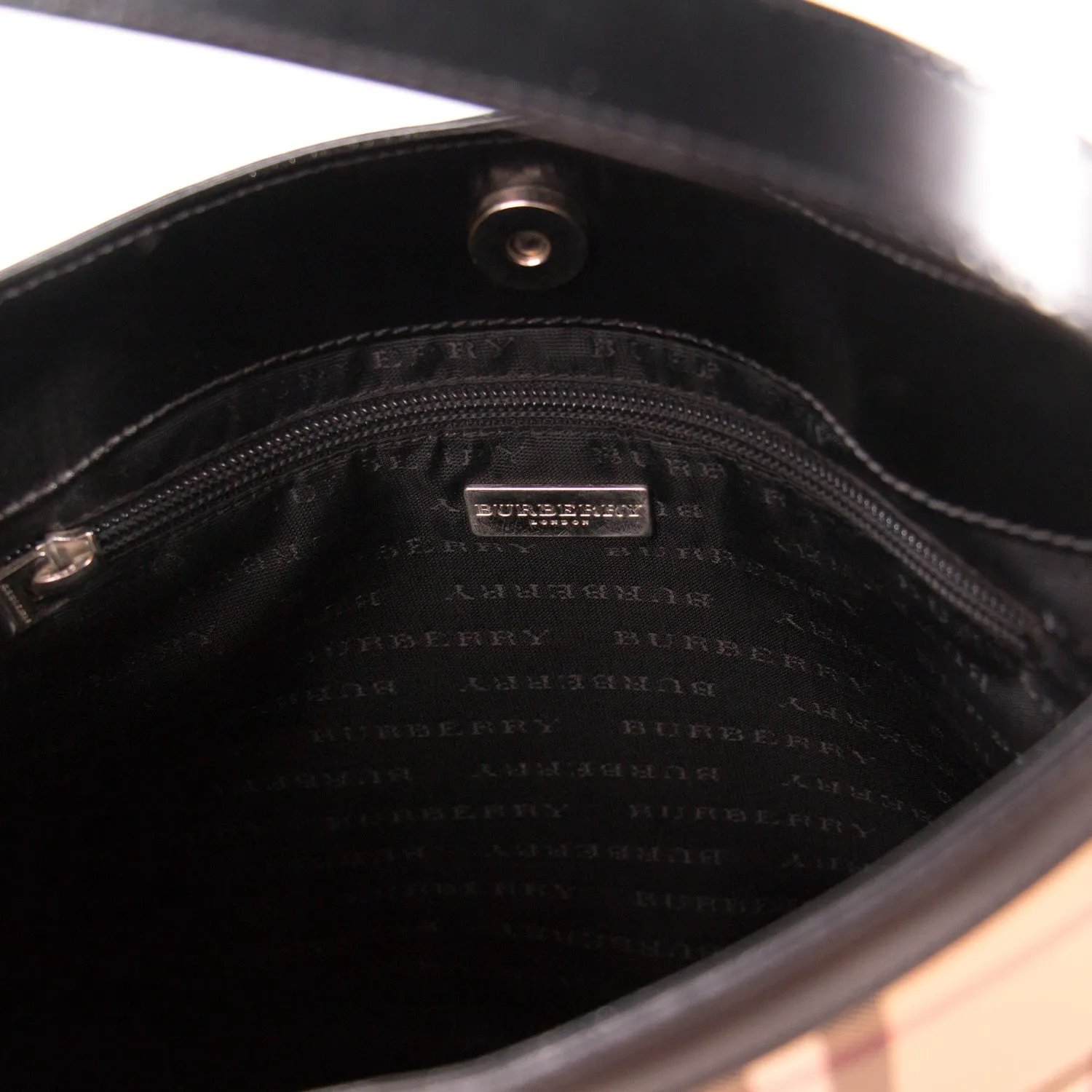 Burberry Haymarket Mini Tote Bag