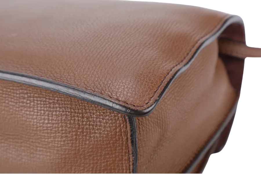 BURBERRY MACKEN SLING BAG SMALL BROWN HOUSE CHECK CANVAS GOLD HARDWARE NO DUST COVER