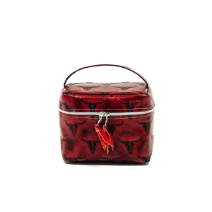Caboose - All Embossed w/ Burgundy Skulls