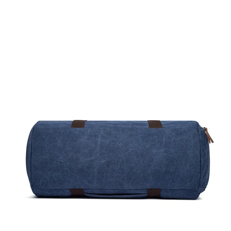 Canvas Duffel Bag For Mens Canvas Weekender Bag Men's Gym Bag Fashion Carry On Bag
