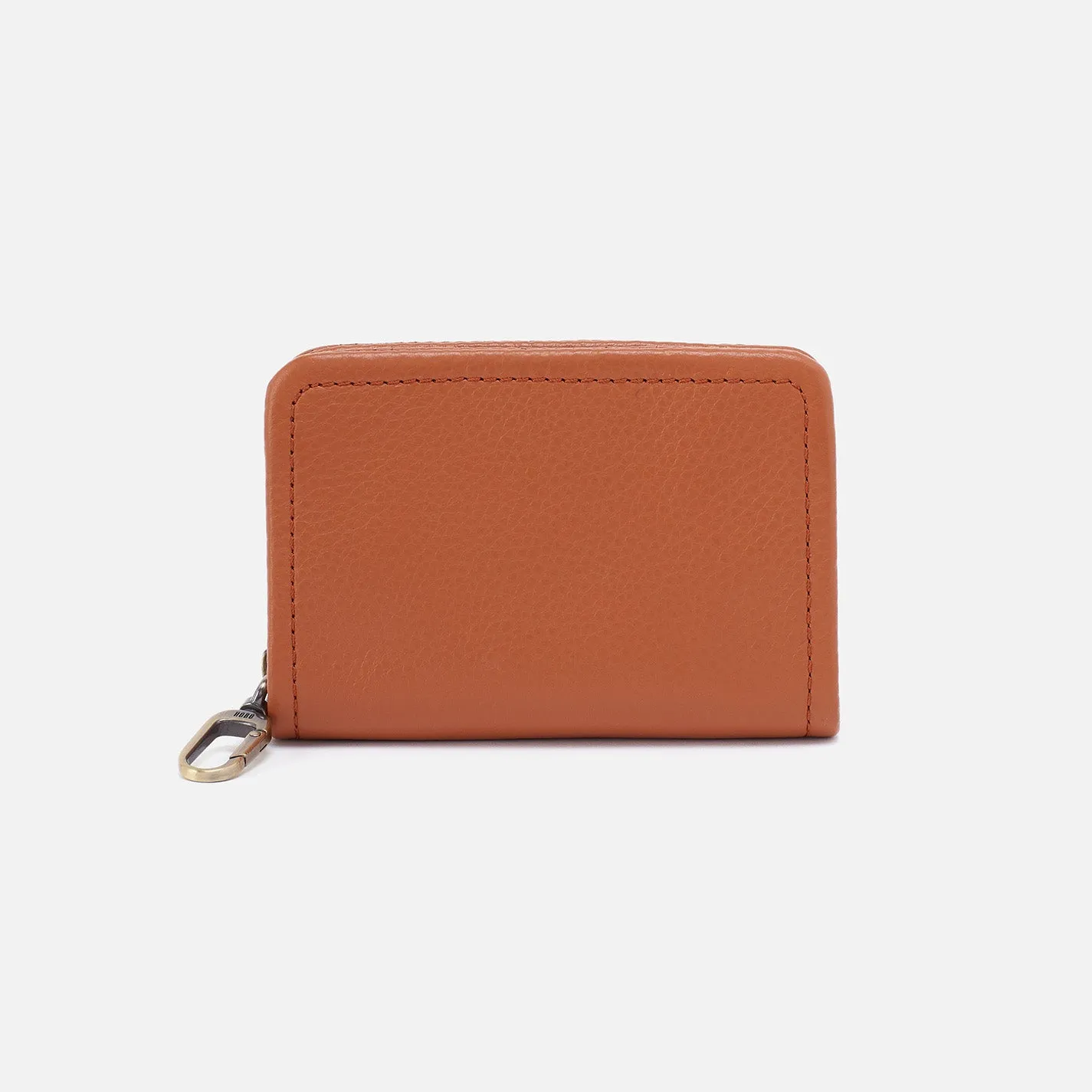 Cass Card Case In Pebbled Leather - Butterscotch