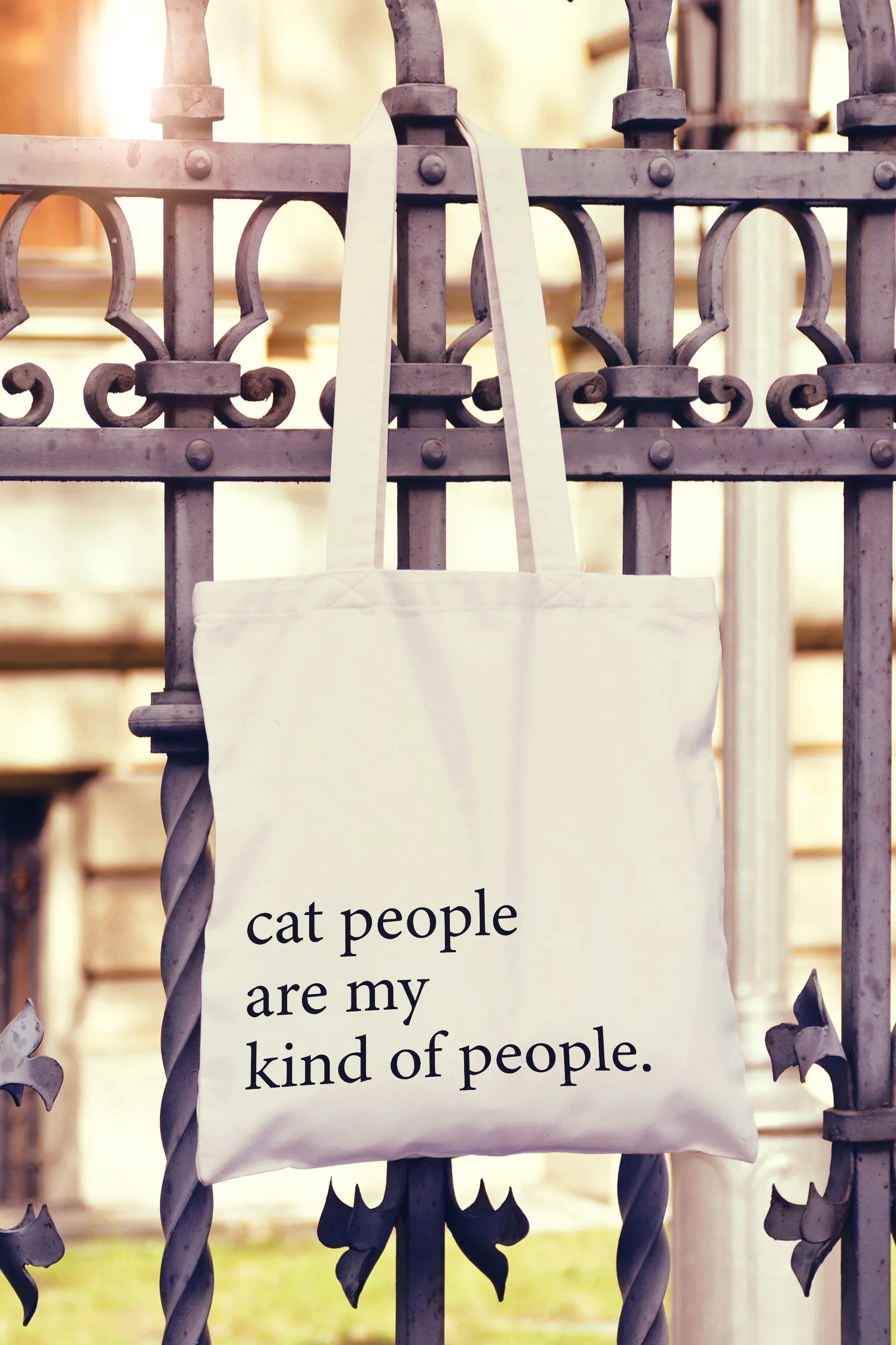 Cat People Are My Kind Of People Tote Bag