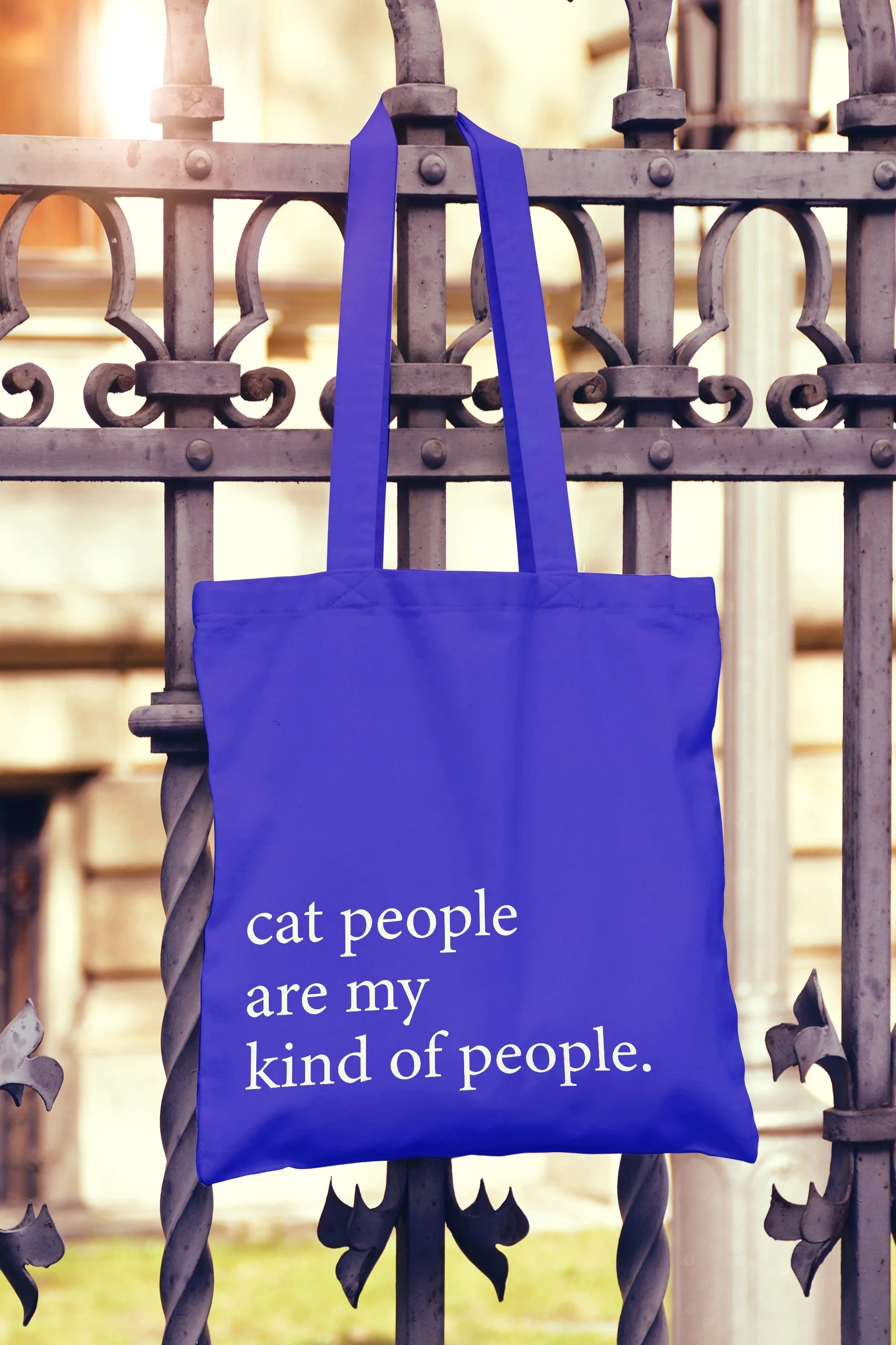 Cat People Are My Kind Of People Tote Bag