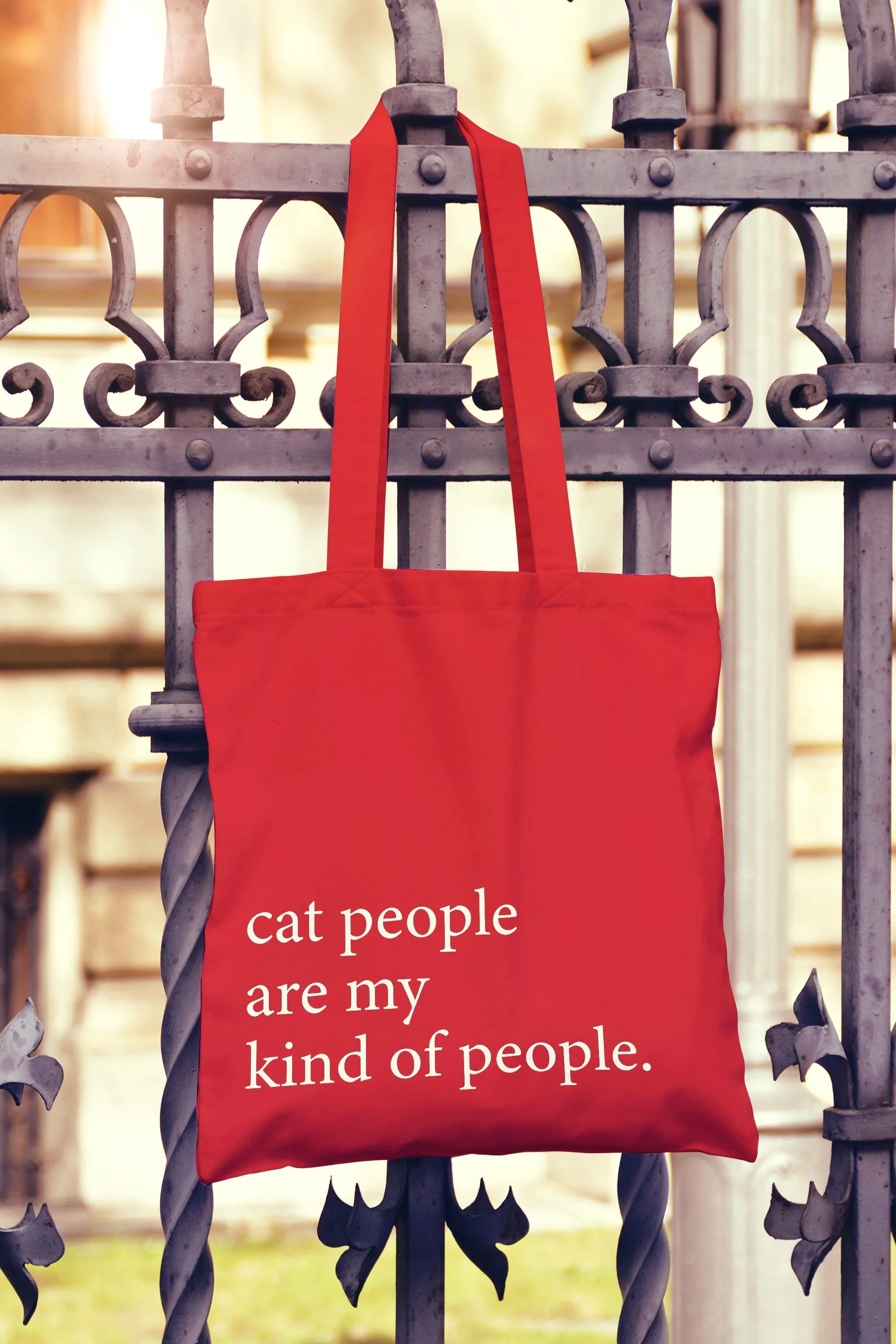 Cat People Are My Kind Of People Tote Bag