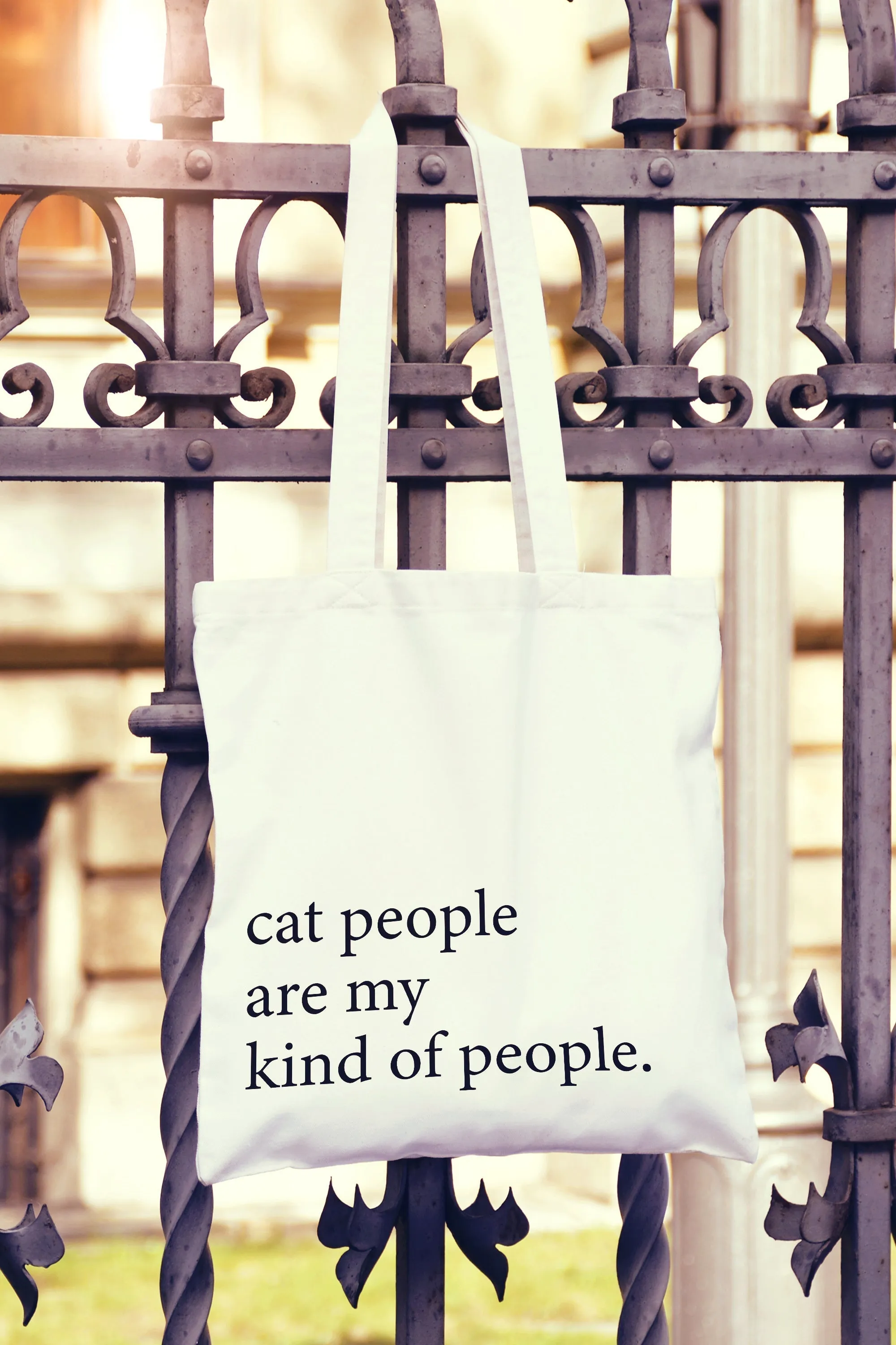 Cat People Are My Kind Of People Tote Bag