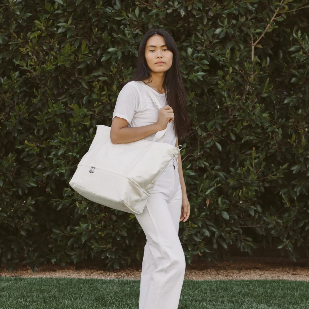 Catalina Deluxe Tote - Eco Friendly Canvas - Natural