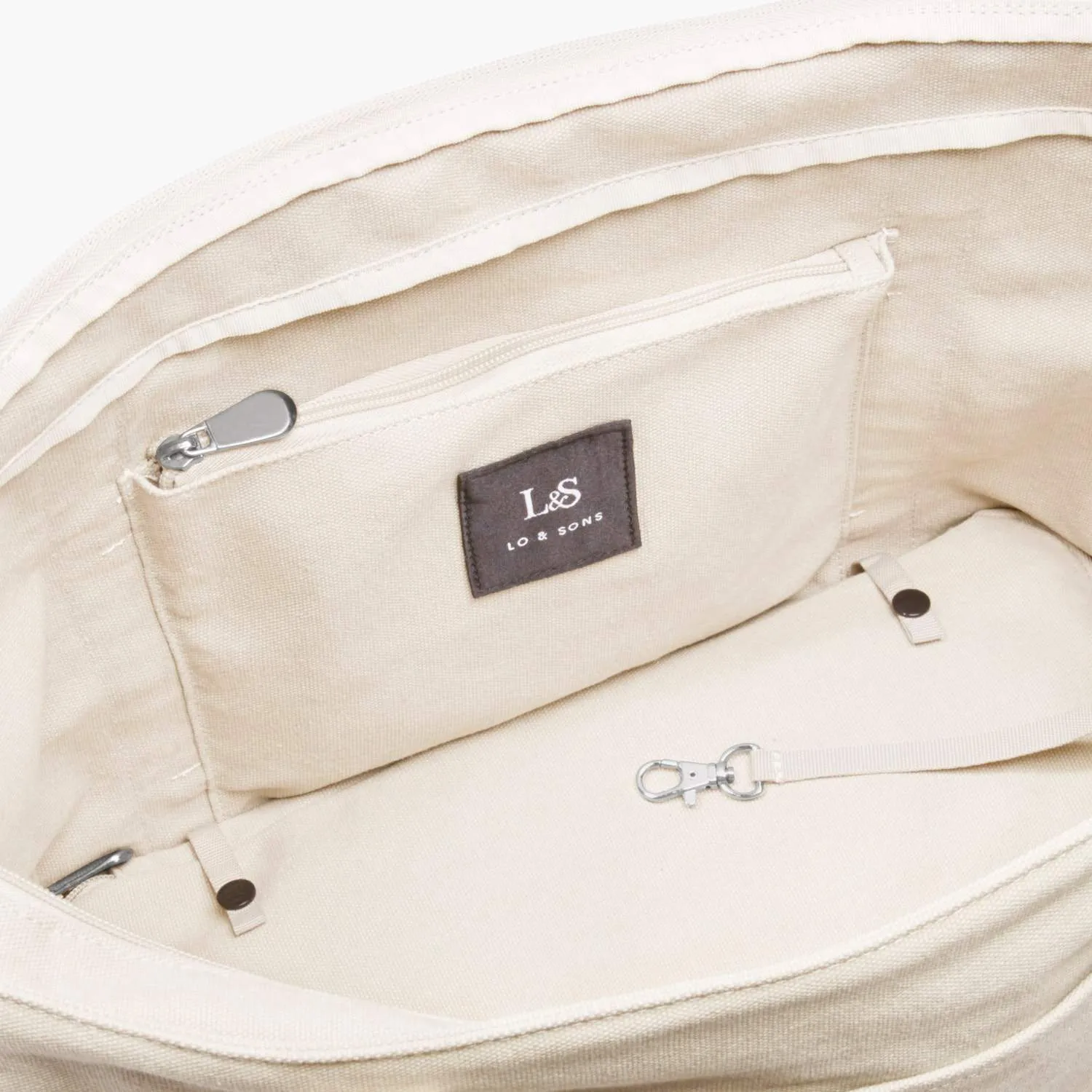 Catalina Deluxe Tote - Eco Friendly Canvas - Natural