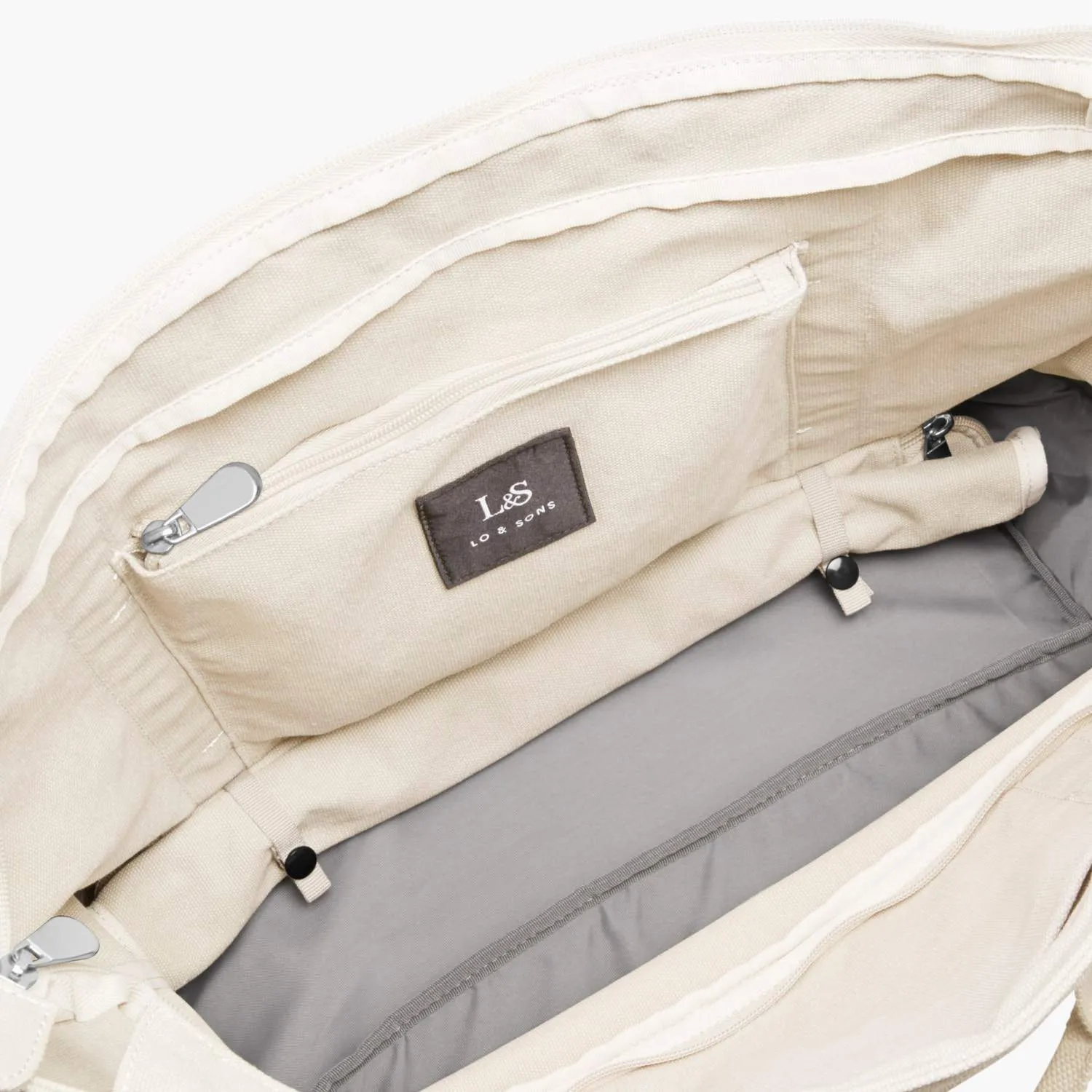 Catalina Deluxe Tote - Eco Friendly Canvas - Natural