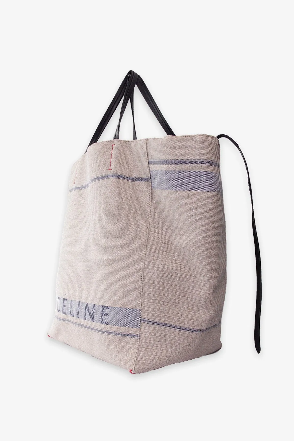 Celine Beige Canvas Tote Bag