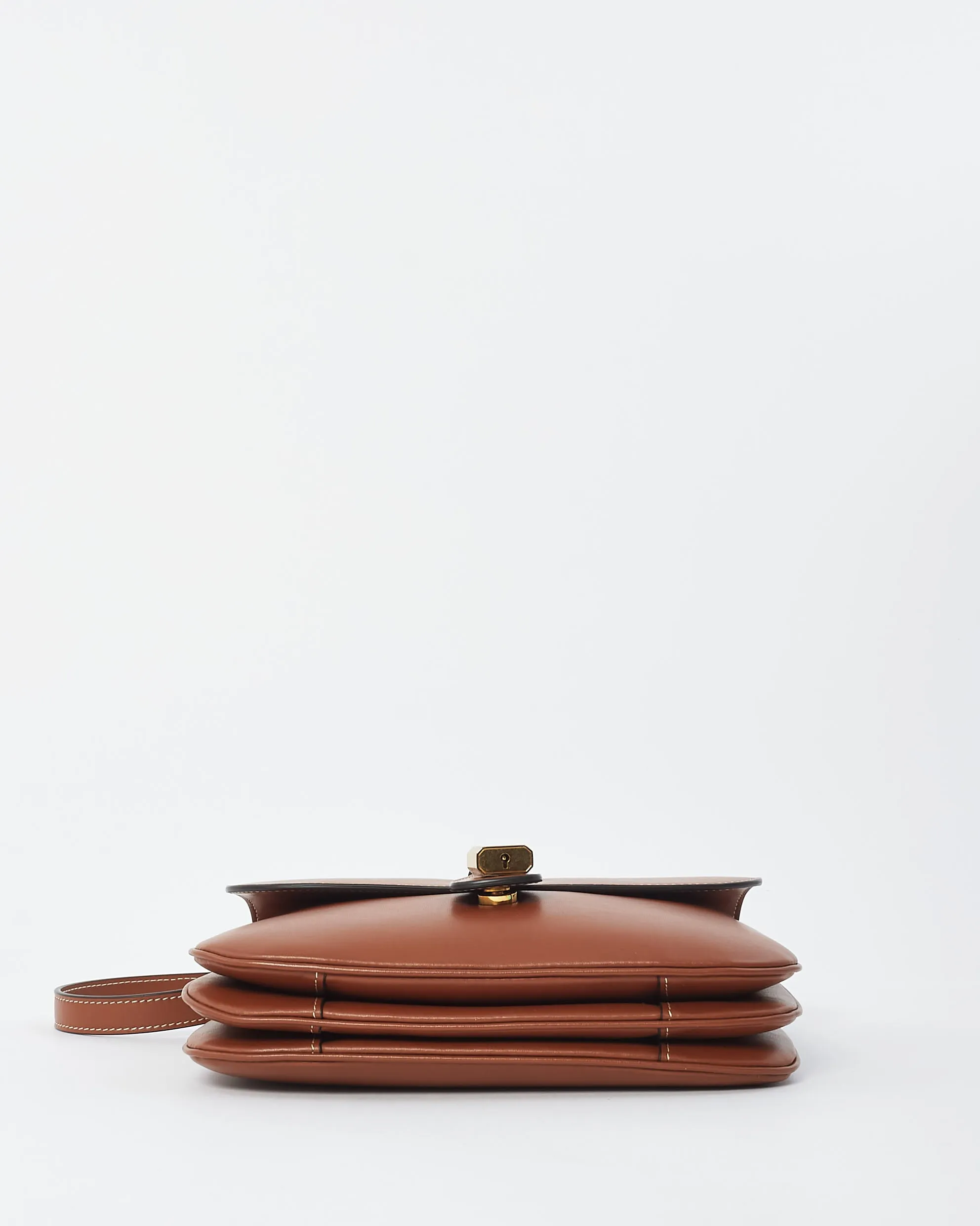 Celine Tan Smooth Leather Medium Tabou Crossbody Bag
