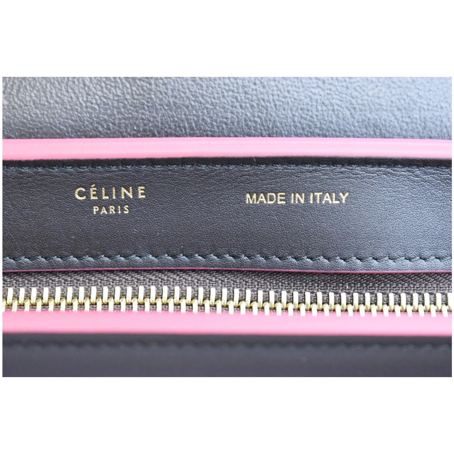 CELINE Trapeze Small 2way Leather Shoulder Bag Tricolor