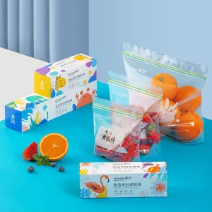 Chahua Double Zipper Food Storage Bags - Extra Large, 15 Pieces