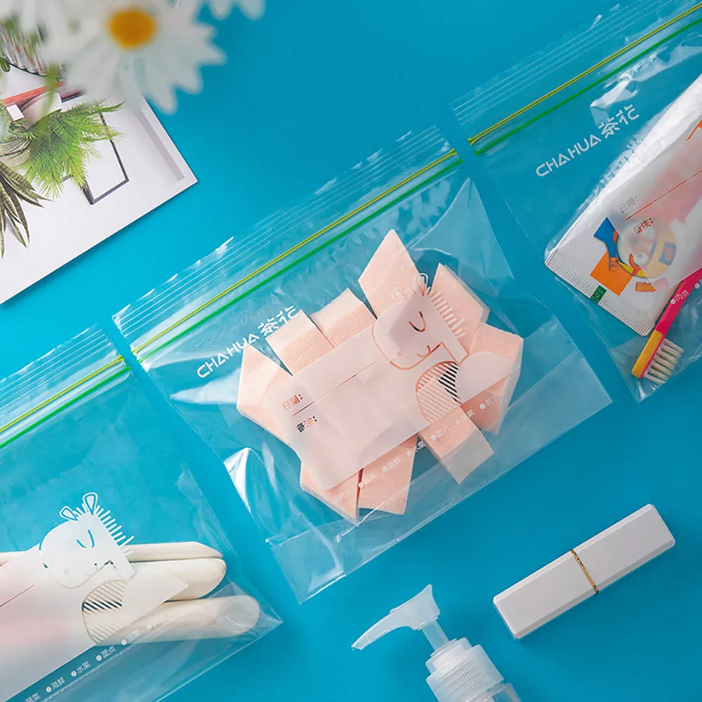 Chahua Double Zipper Food Storage Bags - Extra Large, 15 Pieces