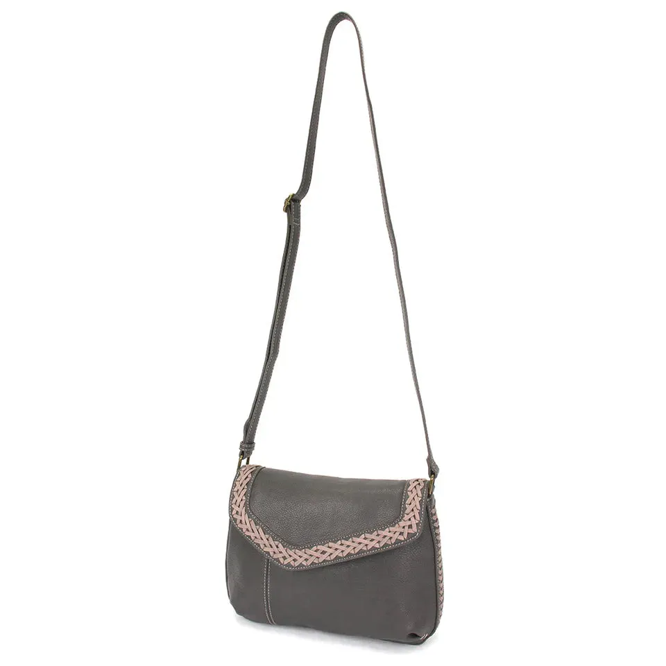Chala Braided Boho Crossbody - Mini Keychain Dog (Ink)