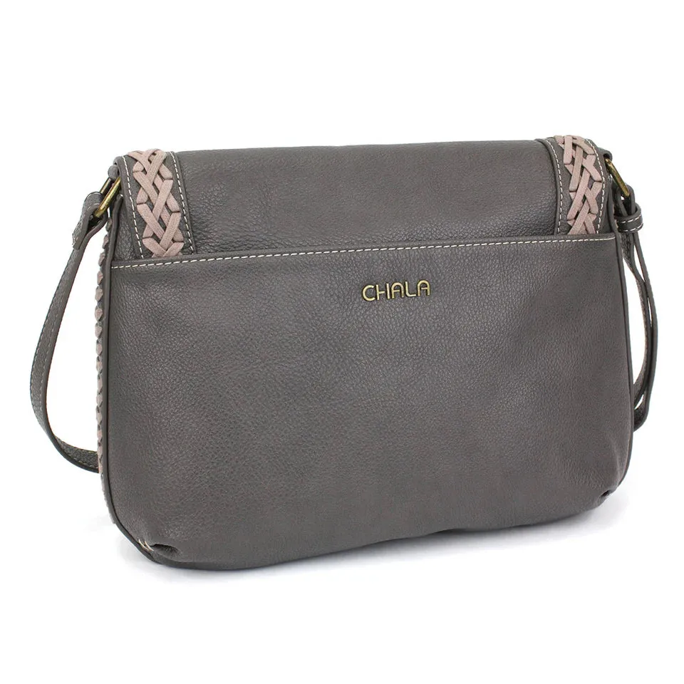 Chala Braided Boho Crossbody - Mini Keychain Dog (Ink)