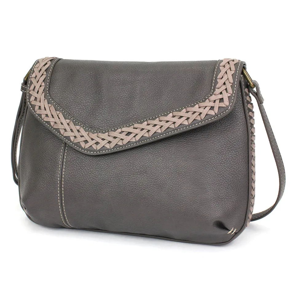 Chala Braided Boho Crossbody - Mini Keychain Dog (Ink)