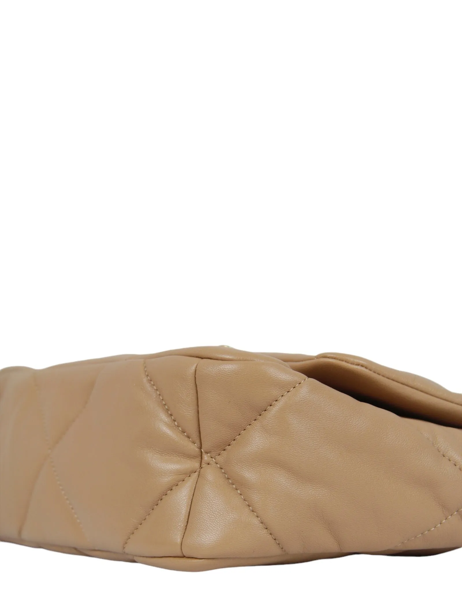 Chanel 2024 Dark Beige Lambskin Quilted Medium 19 Bag