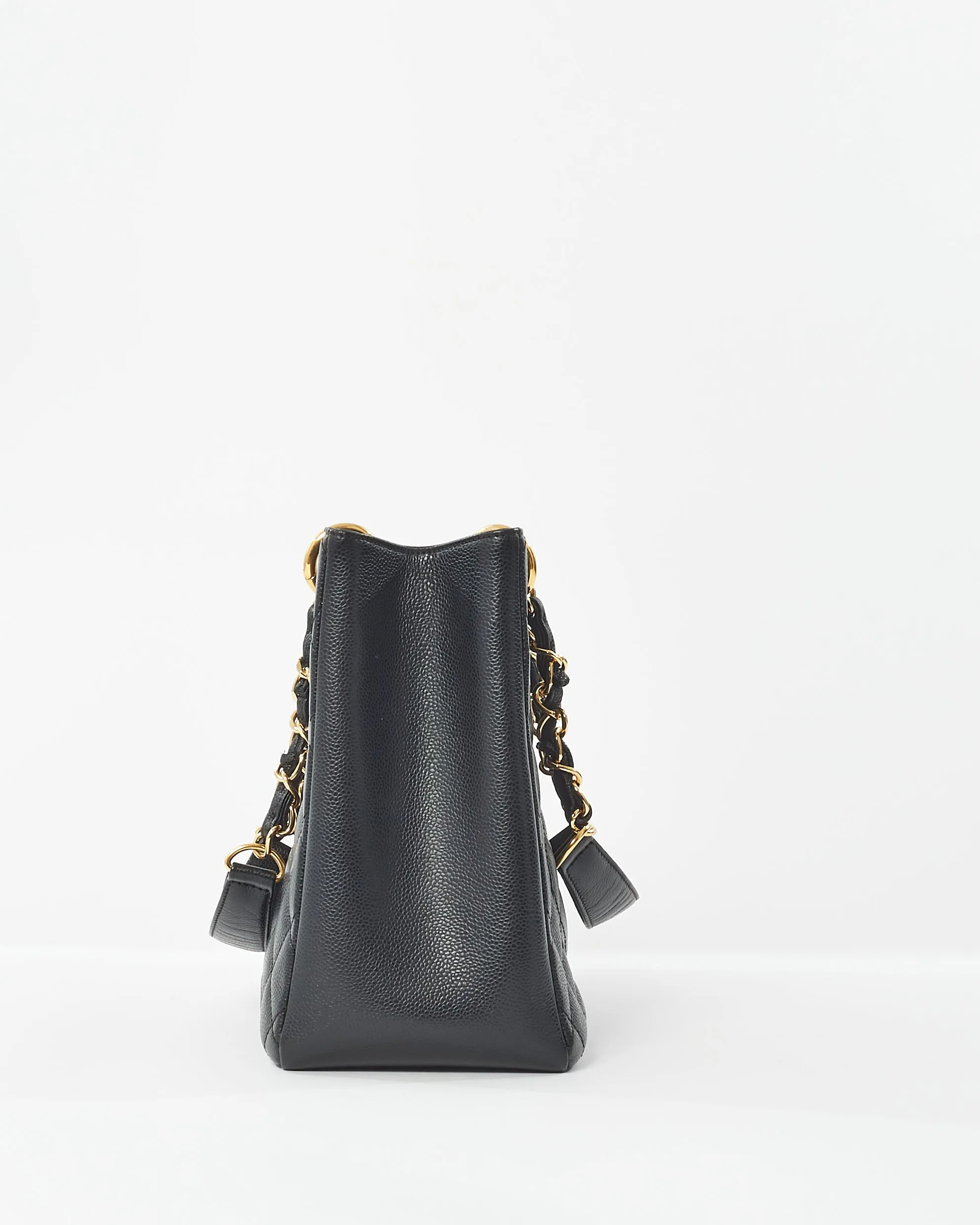Chanel Black Caviar Leather GHW Grand Shopping Tote (GST)