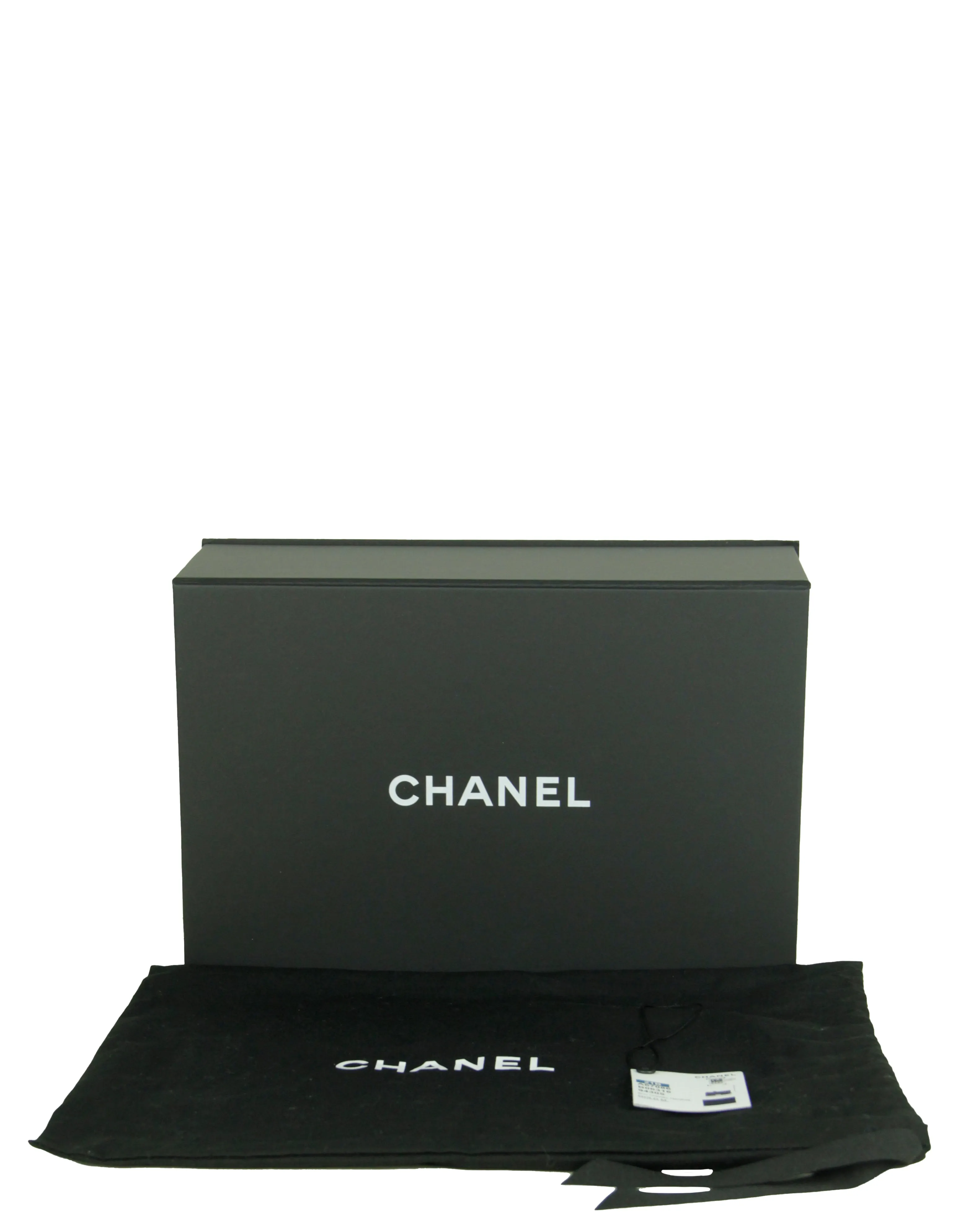 Chanel Black Caviar Quilted Medium Chain Through Boy Flap