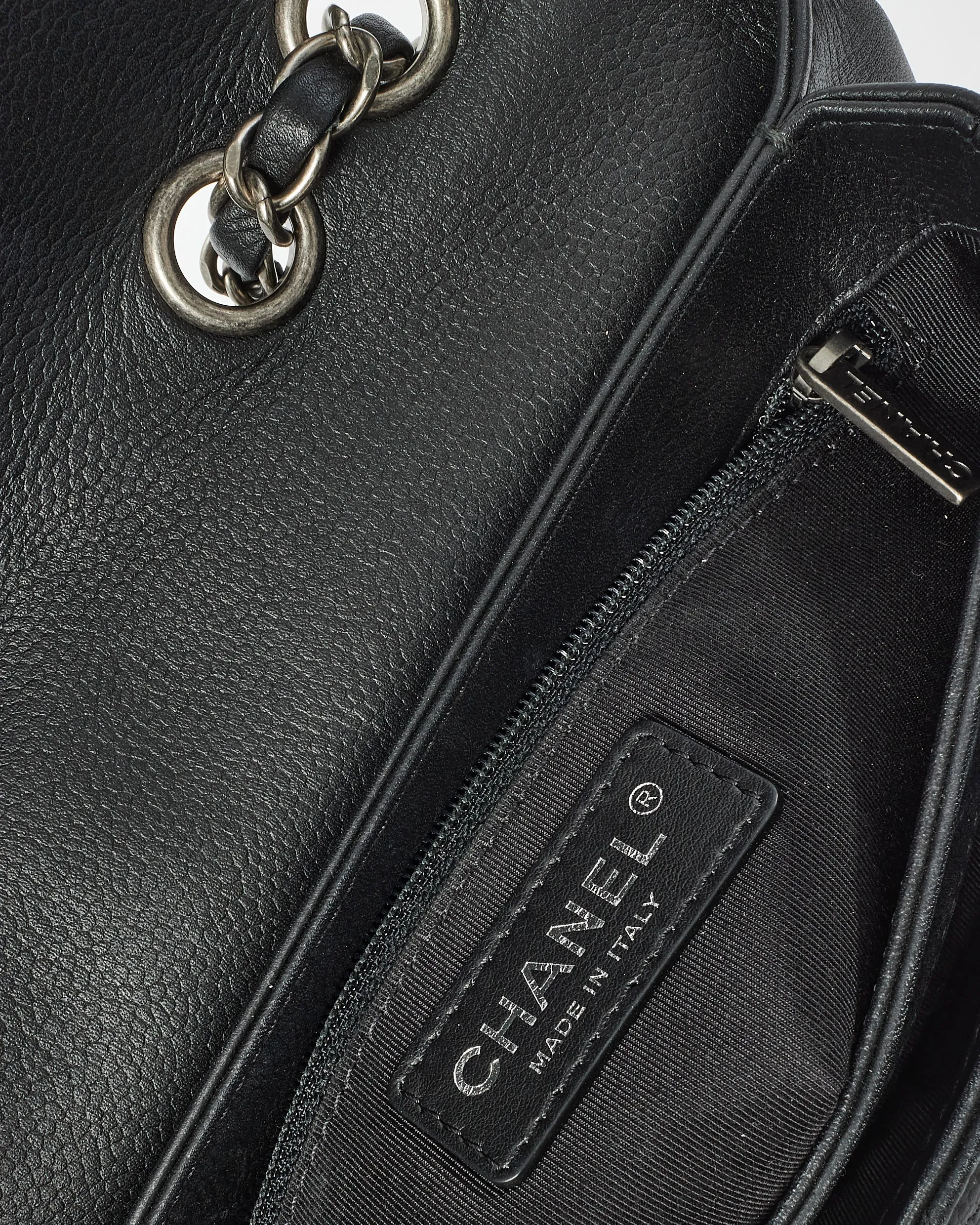 Chanel Black Leather "All About" Small Flap Bag