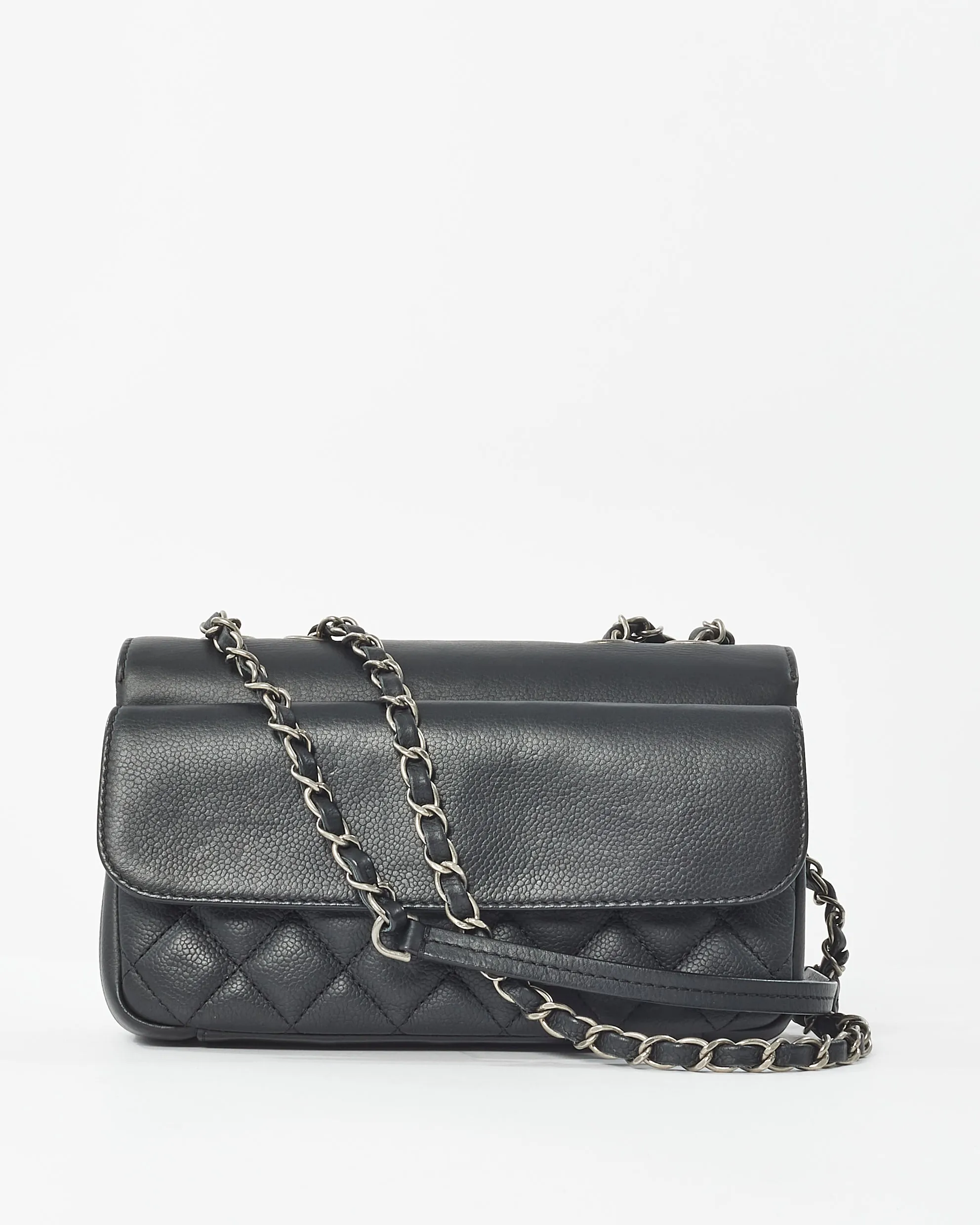 Chanel Black Leather "All About" Small Flap Bag