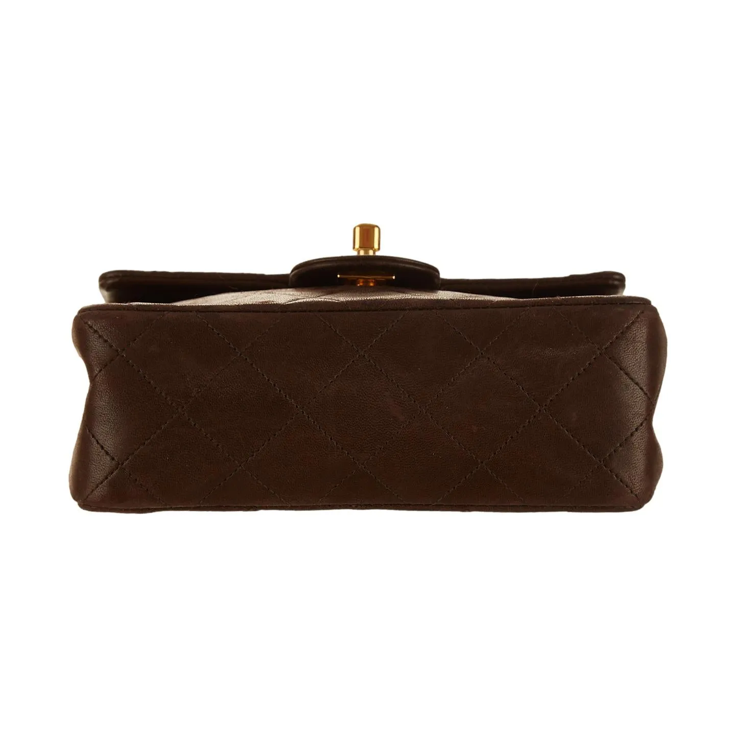 Chanel Brown Mini Square Flap Bag
